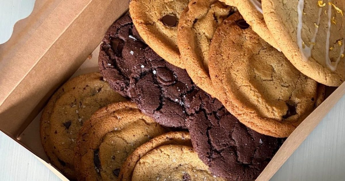 An open box of Nom Noms cookies